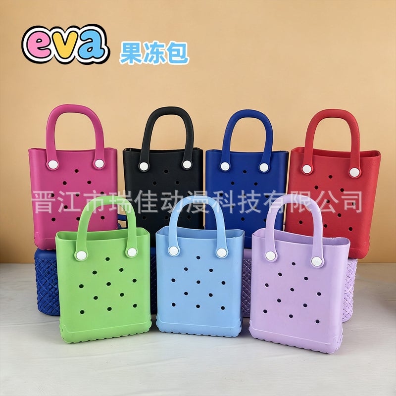 New Ins-Style Eva Hole Bag, Diy Jewelry Handbag, Beach Bag, Korean-Style Mini Portable Handbag - Image 2